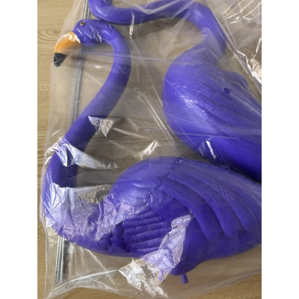 Northlight Purple Flamingo Garden Stakes Set of 4 NEW Sealed Yard Decor (RARE)